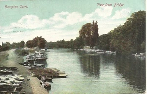 Postal vintage Hamptom Court vista desde el puente ENVÍO GRATUITO - Imagen 1 de 2