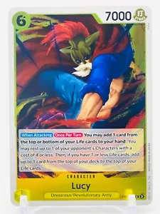 LUCY - RARE HOLO FOIL - Op07-112 R - One Piece 500 Years in Future TCG NM - Picture 1 of 2