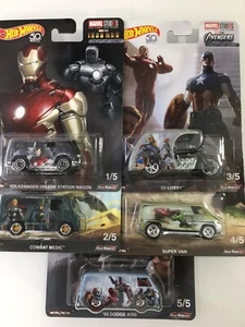 HOT WHEELS MARVEL AVENGERS SET - Picture 1 of 7