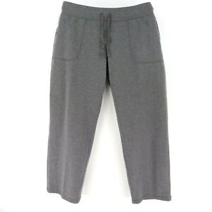 Athletic Works Sweatpants Womens XL Gray Cotton Pockets Drawstring Elastic Waist