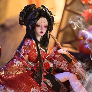 1/4 BJD Doll Resin Ball Joint Bare Doll Geisha Girl Exquisite Facial Makeup Gift - Picture 1 of 10