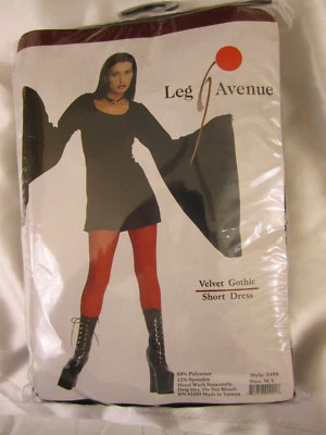 Leg Avenue 8498 Velvet Gothic Short Dress Costume var clr/size - Image 1 of 2