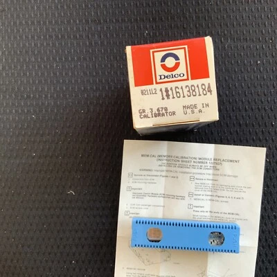 NOS 89-90 BUICK CENTURY CHEVROLET CELEBRITY PCM EPROM CALIBRATION UNIT 16138184 - Image 1 of 4