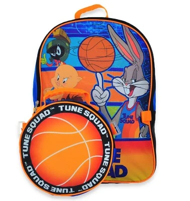 SPACE JAM 2 BUGS TAZ 16" Full-Size Backpack &Detachable Insulated Lunch Box Tote - Image 1 of 2
