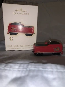 Hallmark Ornament HOLIDAY RED Mikado Lionel tender 2009 Train Car - Picture 1 of 10