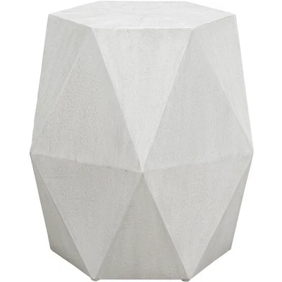 Uttermost 25273 Volker 18 X 18 inch Fresh White Accent Table - Image 1 of 4