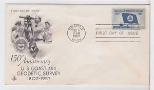 TurtlesTradingPost - Coast & Geodetic Survey #1088- FDC 1957 Artcraft Cachet FDC - Picture 1 of 1