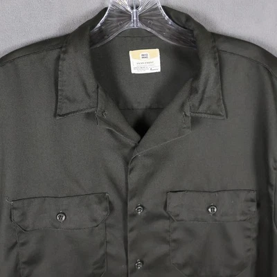 Vintage 60s Penneys Big Mac Shirt Mens Large Black Rockabilly Camp Penn Prest - Image 1 of 4