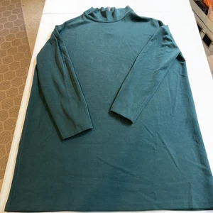 EMERSON FRY Lagenlook Minimalist Tencel Modal Grün Mid-Dress Oversize Gr Xl - Bild 1 von 8
