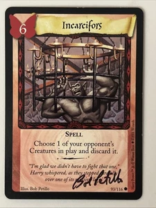 HARRY POTTER TCG | Incarcifors FIRMATO da Bob Petillo #93/116 - Foto 1 di 7