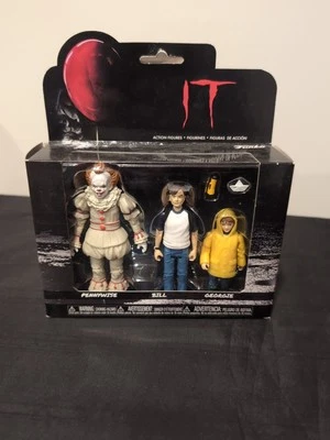 Funko IT Figura de Acción Paquete de 3 Caja Set 2 (PENNYWISE, BILL, GEORGIE) • NUEVO Foto 1 de 4