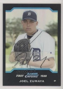 2004 Bowman Cromo Primo Anno Rifrattore Joel Zumaya #184 Rookie RC - Foto 1 di 3