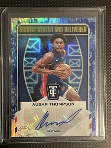2024-25 Totally Certified Ausar Thompson Blue Camo Mirror Platinum Auto /35 ๐ฅ๐ฅ - Picture 1 of 2