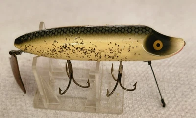 Señuelo de madera vintage Heddon cola solapa en un hermoso color - muy buen estado  Foto 1 de 4