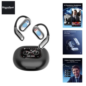 Auriculares traductores IA, auriculares Open Ear Bluetooth 5.4, traductor 4 en 1... - Imagen 1 de 10