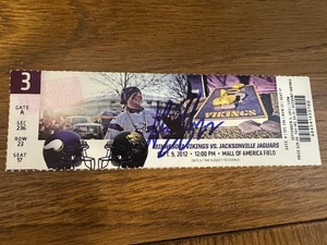 Harrison Smith Signed Autograph NFL Debut Seaon Ticket 9/9/12 Minnesota Vikings - Picture 1 of 2