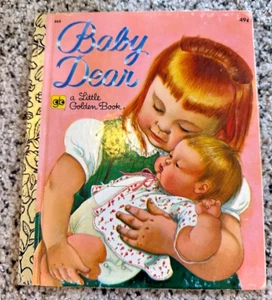 Vintage Little Golden Book BABY DEAR 1977 4th printing junk journaling ephemera - Bild 1 von 6