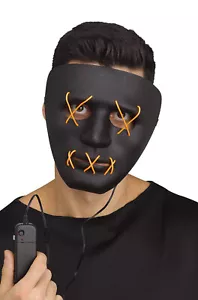 Brand New The Purge Inspired String Illumination Mask (Black/Yellow) - Picture 1 of 2
