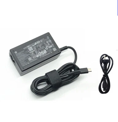 Genuine 65W USB Type-C AC Adapter Charger HP Elitebook 830 G9 G8 G7 G6 G5 Cord - Image 1 of 2