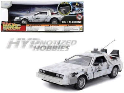 JADA 1:24 BACK TO THE FUTURE  TIME MACHINE (FROST VER.) DIE-CAST 36145 - Image 1 of 4