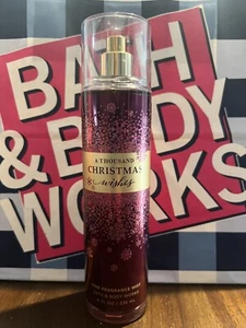 NEW! BATH & BODY WORKS A THOUSAND CHRISTMAS WISHES FINE FRAGRANCE MIST 8 OUNCES - Picture 1 of 1