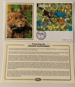 Benham commemorative FDC - 2011 WWF Amazon alive MS - BLCS495 - Imagen 1 de 2