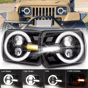 5x7" H6054 DOT LED Headlights for Jeep Wrangler YJ Cherokee XJ Ford Chevy TOYOTA - Picture 1 of 17