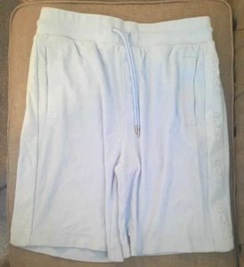 **** HUGO BOSS MENS LIGHT BLUE TERRY TOWELLING SHORTS. LARGE **** - Picture 1 of 3