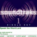 Speak the Word Lord - Die Hinsons - Begleitspur