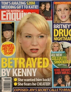 National Enquirer November 28 2005 Renee Zellweger Kobe Bryant Britney Spears - Picture 1 of 1