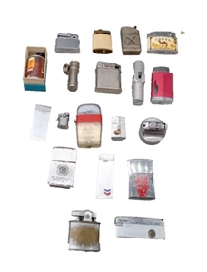 VINTAGE QTY 19 LIGHTERS REPAIR, PARTS, USE / Japan - W. GERMANY - USA - - Picture 1 of 16