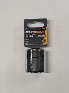 GEARWRENCH 80794 1-1/4 12 Point StandardLength 1/2 Drive Socket - Picture 1 of 1