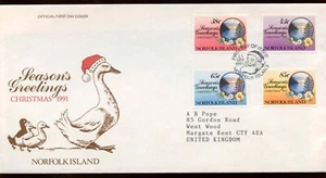 Norfolk Island 1991 Christmas FDC First Day Cover #C14001 - Picture 1 of 1