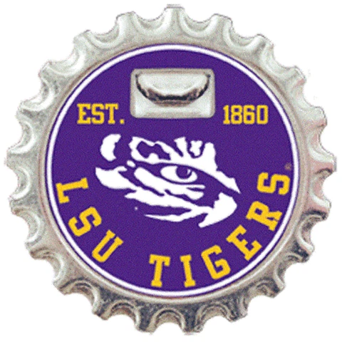 Lsu Tigers Magnetic Bottle Opener Licensed NCAA College Cover