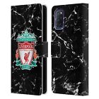 Official Liverpool Football Club Marble Pu Leather Book Case For Oppo Phones