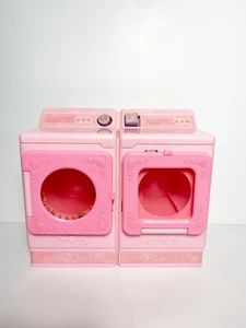 Vintage Mattel Barbie 1990 Sweet Roses Pink Sparkles Washer And Dryer ~ NOT WORK - Picture 1 of 4