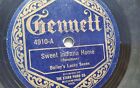  Bailey's Lucky Seven 78 tours unique 10 pouces Gennett Records #4910 Sweet Indiana 