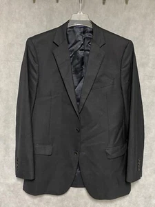 Brooks Brothers Blazer Men 42L Gray FitzGerald Saxxon Textured Coat Jacket Luxe - Picture 1 of 12
