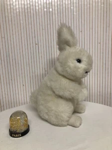 Peluche Lapin blanc Vintage Thiennot Made in France 40cm PDI172 - Photo 1/8
