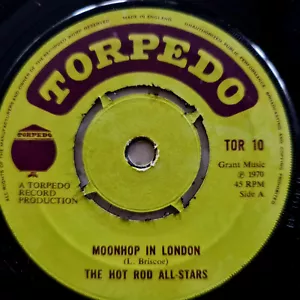 The Hot Rod All Stars (e) Moonhop In London / Skinhead Moondust Rare Ex Con 7" - Picture 1 of 4