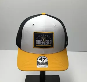 MILWAUKEE BREWERS 47' TRUCKER ADJUSTABLE MESH SNAPBACK HAT - Picture 1 of 6