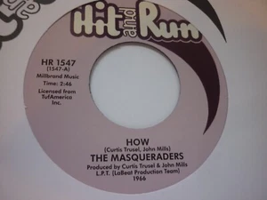 masqueraders how plus 2 tracks hit n run uk soul 45 - Imagen 1 de 2