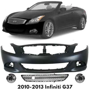 Front Bumper Cover & Grille Assembly Kit For 2010-2013 Infiniti G37 - Picture 1 of 15
