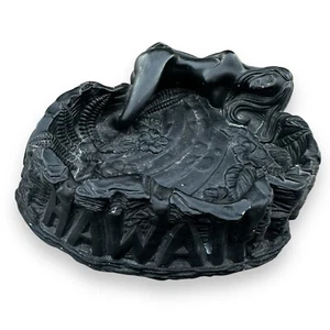 Coco Joe’s Tiki Ashtray Faux Lava Hawaii Vintage Pinup Girl 1960s Midcentury - Picture 1 of 8