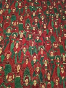 OOP David Textiles Cotton Christmas Fabric Wise Men Fabric English Collection - Picture 1 of 2