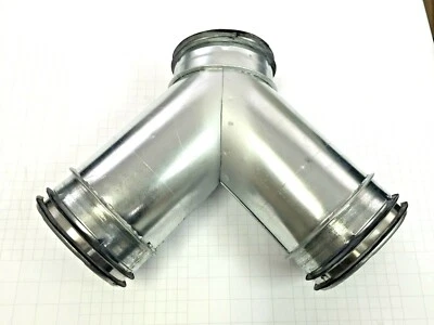 LTH-HANSE Hosenstück 45°, Y-Stück für Wickelfalzrohr NW 80 bis 315mm Lippendichtung