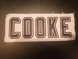 🏒 Pittsburgh Penguins Game Issued Game Used Nameplate 2009-10 MATT COOKE - Picture 1 of 2