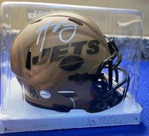 Aaron Rodgers Autographed Jets Salute to Service Mini Helmet COA - Picture 1 of 6
