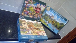 3 Complete 1000 Piece Jigsaws - Picture 1 of 5