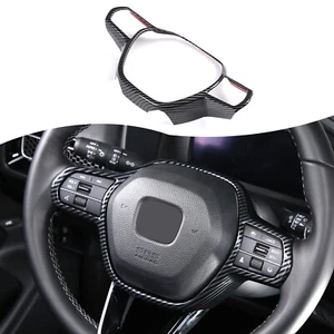 Carbon ABS Steering Wheel Cover Trim Accessories For Honda Pilot 2023 2024 1PCS - Picture 1 of 24